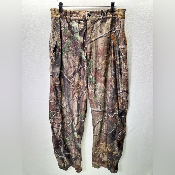 Whitetail Realtree Camo Scent3 Blocker Pants Mens L warm Hunt Hunting Fish 2085 - Picture 1 of 10